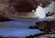 Winslow Homer Storm approaching Sweden oil painting artist